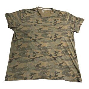 Old Navy Shirt Mens 2XL Camo Green Soft Washed Crewneck Casual Tee T-Shirt